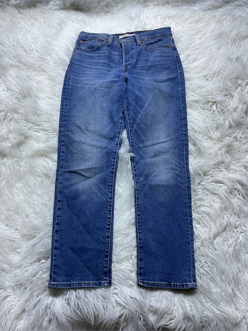 Levi’s Wedgie Straight Stretch Jean in Maximum Effort